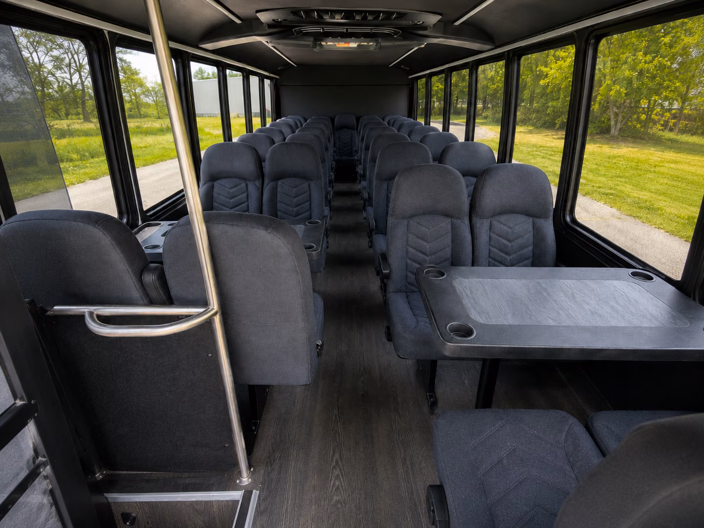leander 18 passenger minibus interior