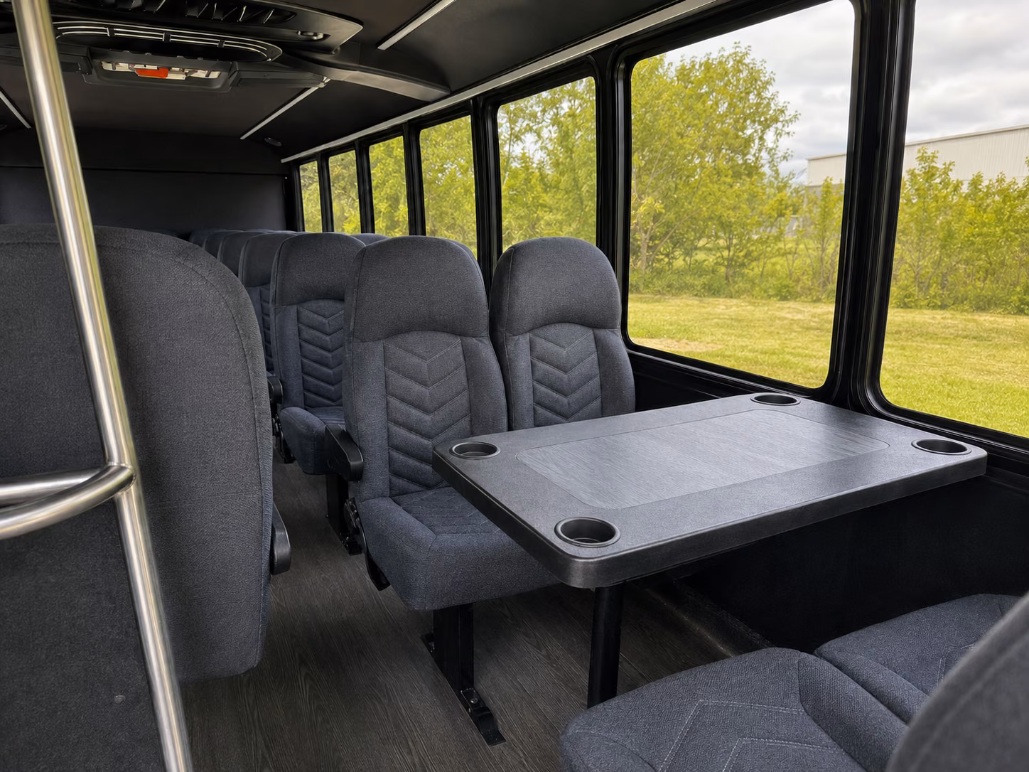 leander 20 passenger minibus inside