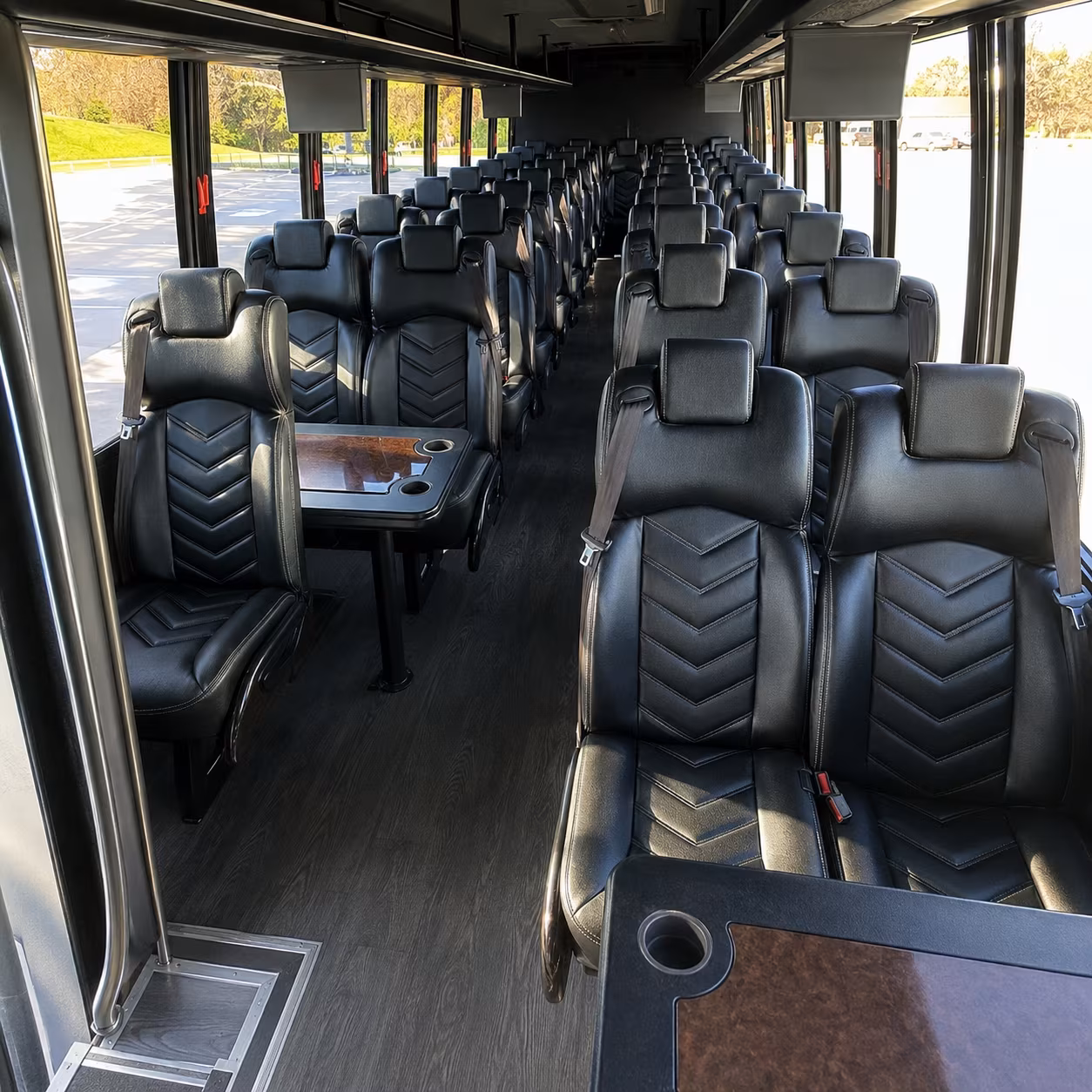 leander 35 passenger minibus inside
