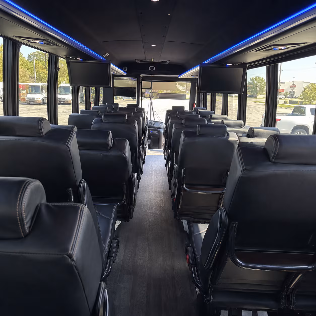 leander concert transportation onboard seating