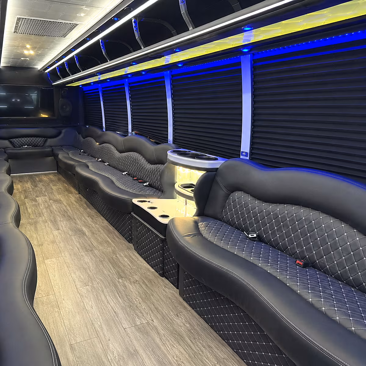 leander party bus inside